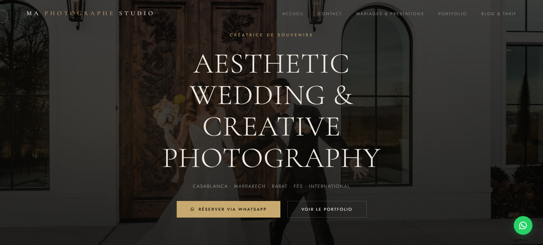 Photographer website